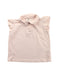 A Pink Short Sleeve Polos from Cyrillus in size 4T for girl. (Front View)