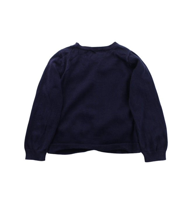 A Purple Cardigans from Jacadi in size 4T for girl. (Back View)