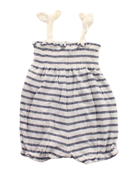 A Black Sleeveless Rompers from Petit Bateau in size 3-6M for girl. (Back View)