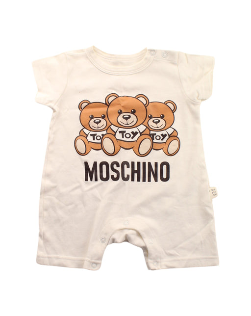 A Multicolour Short Sleeve Rompers from Moschino in size 6-12M for boy. (Front View)