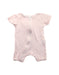 A Pink Short Sleeve Rompers from Purebaby in size 3-6M for girl. (Front View)