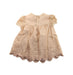 A Beige Short Sleeve Dresses from Gucci in size 3-6M for girl. (Back View)