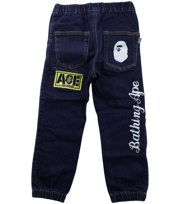 A Blue Jeans from BAPE KIDS in size 4T for boy. (Back View)