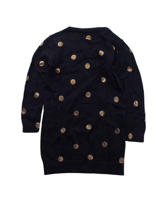 A Blue Sweater Dresses from Bonpoint in size 3T for girl. (Back View)