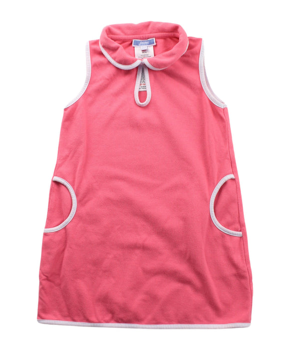 A Pink Sleeveless Dresses from Jacadi in size 3T for girl. (Front View)