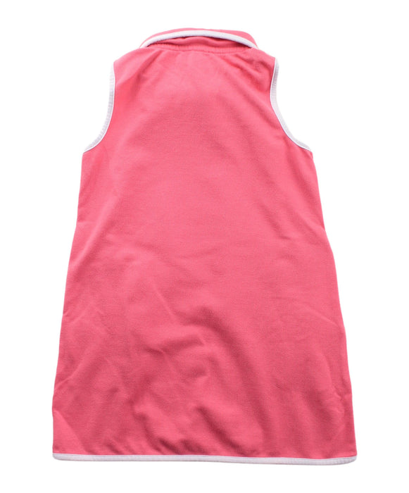 A Pink Sleeveless Dresses from Jacadi in size 3T for girl. (Back View)