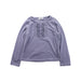 A Purple Long Sleeve Tops from Comme Ca Ism in size 4T for girl. (Front View)