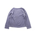 A Purple Long Sleeve Tops from Comme Ca Ism in size 4T for girl. (Back View)
