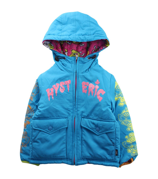A Blue Lightweight Jackets from Hysteric Mini in size 2T for girl. (Front View)