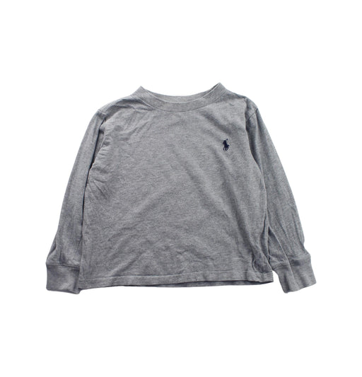 A Grey Crewneck Sweatshirts from Polo Ralph Lauren in size 6T for boy. (Front View)