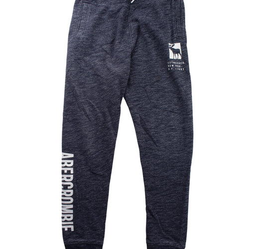 A Blue Sweatpants from Abercrombie & Fitch in size 11Y for boy. (Front View)
