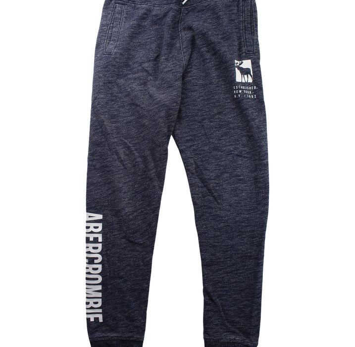 A Blue Sweatpants from Abercrombie & Fitch in size 11Y for boy. (Front View)