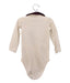 A Beige Long Sleeve Bodysuits from Sergent Major in size 6-12M for girl. (Back View)