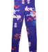 A Purple Leggings from Joules in size 7Y for girl. (Front View)