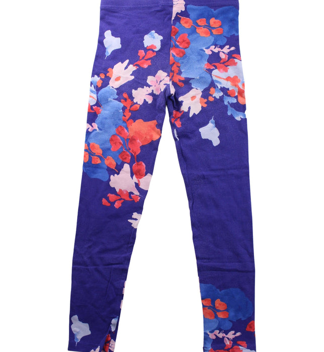 A Purple Leggings from Joules in size 7Y for girl. (Back View)