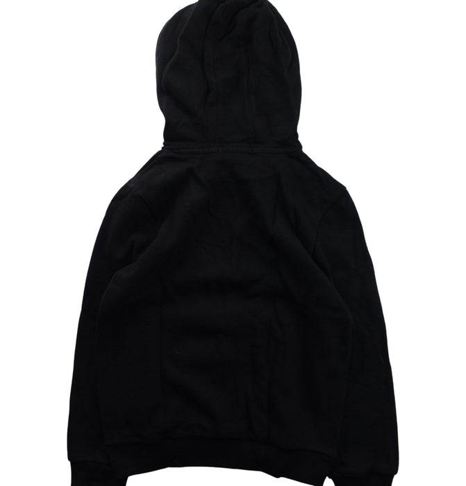A Black Hooded Sweatshirts from Evisu in size 7Y for girl. (Back View)