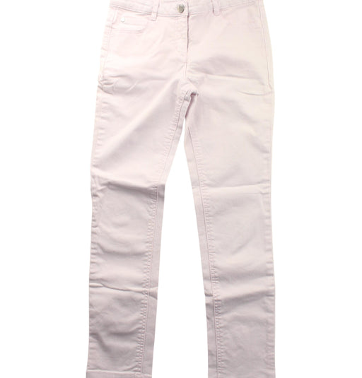 A White Casual Pants from Jacadi in size 8Y for girl. (Front View)