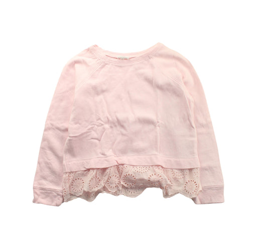 A Pink Crewneck Sweatshirts from Seed in size 7Y for girl. (Front View)