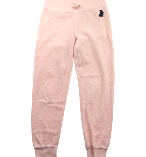 A Pink Sweatpants from Juicy Couture in size 6T for girl. (Front View)