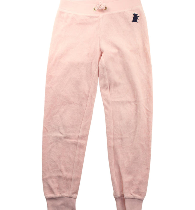 A Pink Sweatpants from Juicy Couture in size 6T for girl. (Front View)