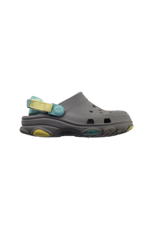 A Multicolour Sandals from Crocs in size 4T for boy. (Front View)