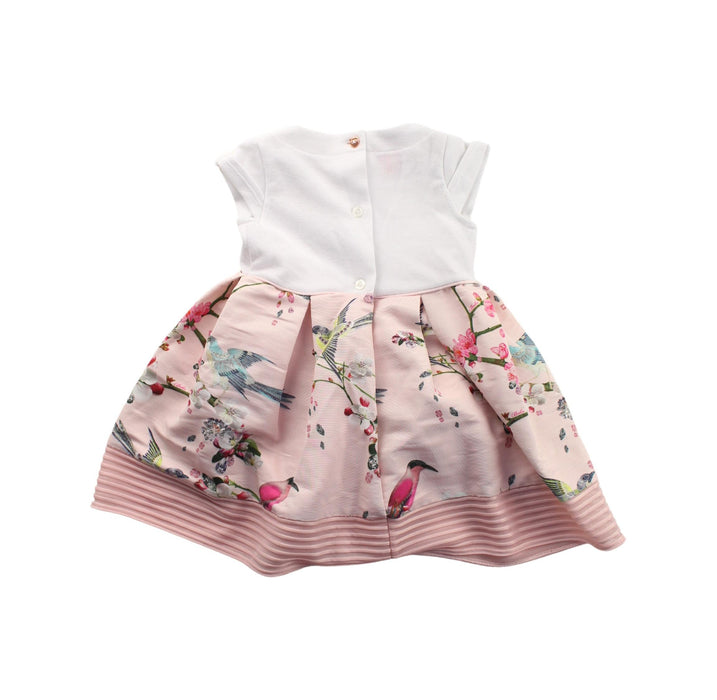 A Pink Short Sleeve Dresses from Baker by Ted Baker in size 12-18M for girl. (Back View)