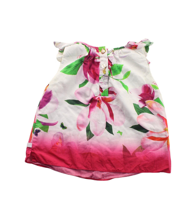 A White Sleeveless Dresses from Baker by Ted Baker in size 6-12M for girl. (Back View)