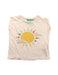 A White Sleeveless T Shirts from Little Green Radicals in size 6-12M for girl. (Front View)