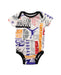 A White Short Sleeve Bodysuits from Air Jordan in size 0-3M for boy. (Front View)