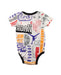 A White Short Sleeve Bodysuits from Air Jordan in size 0-3M for boy. (Back View)