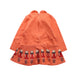 A Orange Long Sleeve Dresses from Momonittu in size 2T for girl. (Back View)