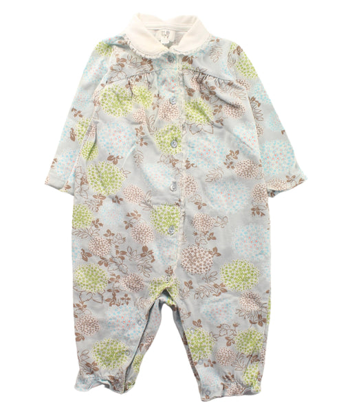 A Blue Long Sleeve Jumpsuits from Kingkow in size 0-3M for girl. (Front View)
