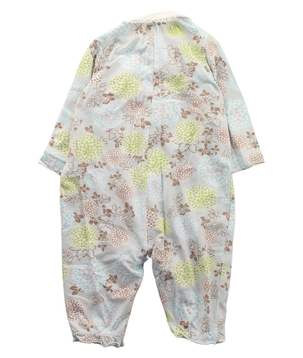 A Blue Long Sleeve Jumpsuits from Kingkow in size 0-3M for girl. (Back View)