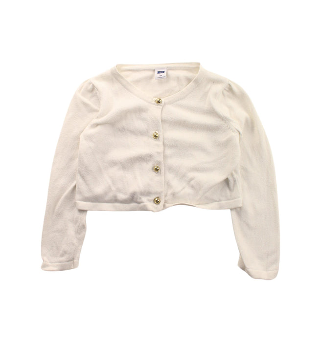 A White Cardigans from Janie & Jack in size 2T for girl. (Front View)