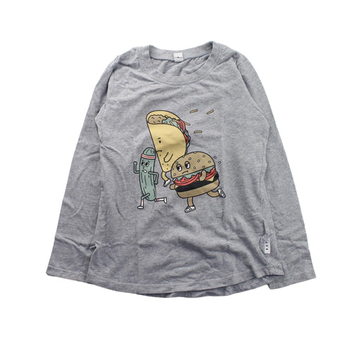A Grey Long Sleeve T Shirts from Hux in size 8Y for boy. (Front View)