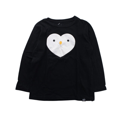 A Black Long Sleeve T Shirts from Whistle & Flute in size 7Y for girl. (Front View)