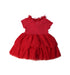 A Red Short Sleeve Dresses from Chateau de Sable in size 6-12M for girl. (Back View)