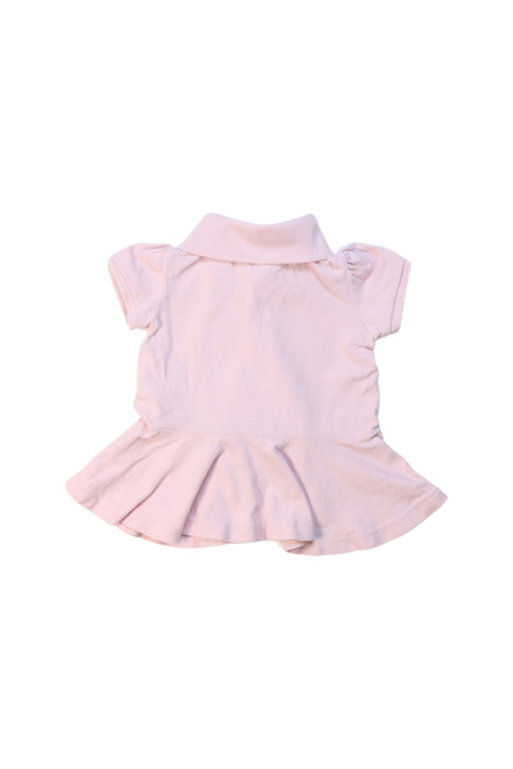 A Pink Short Sleeve Polos from Ralph Lauren in size 12-18M for girl. (Back View)