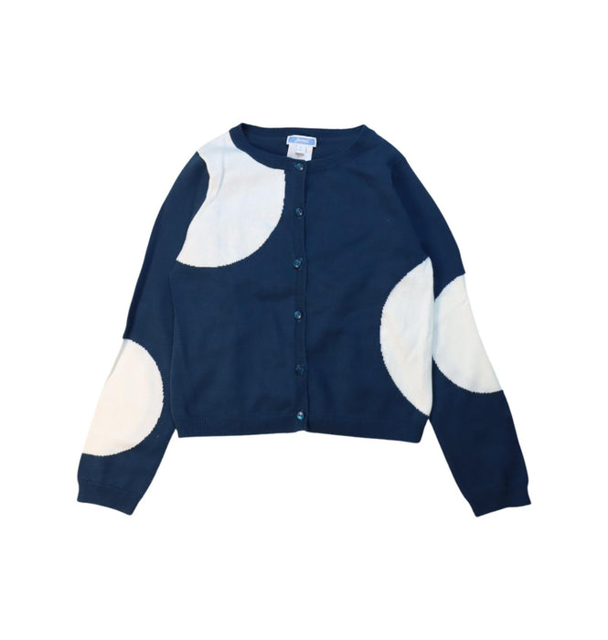 A Blue Cardigans from Jacadi in size 8Y for girl. (Front View)