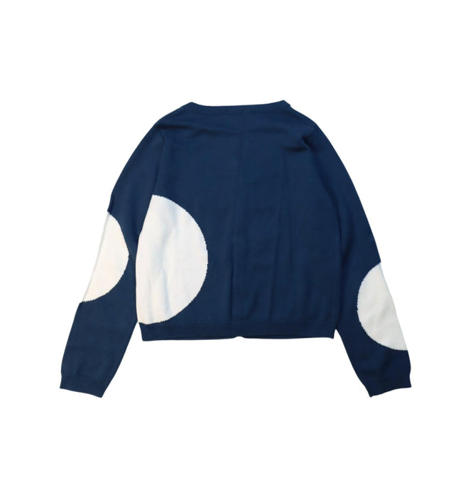 A Blue Cardigans from Jacadi in size 8Y for girl. (Back View)