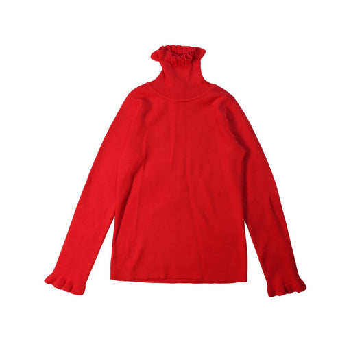 A Red Long Sleeve Tops from Jacadi in size 8Y for girl. (Front View)