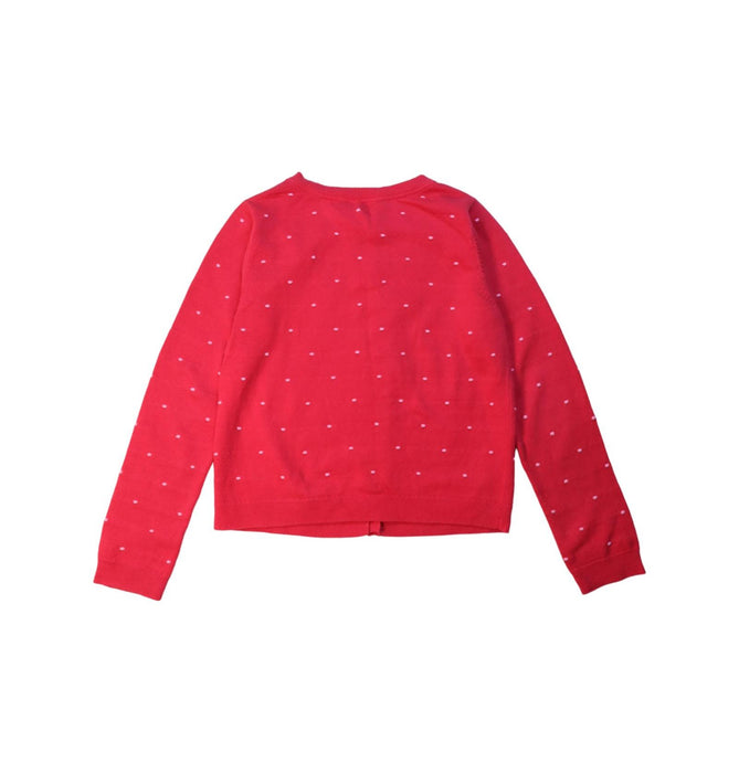 A Red Cardigans from Jacadi in size 8Y for girl. (Back View)