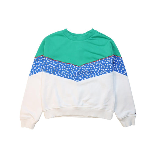 A Multicolour Crewneck Sweatshirts from Tommy Hilfiger in size 10Y for girl. (Front View)