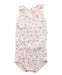 A White Sleeveless Bodysuits from Petit Bateau in size 6-12M for neutral. (Front View)