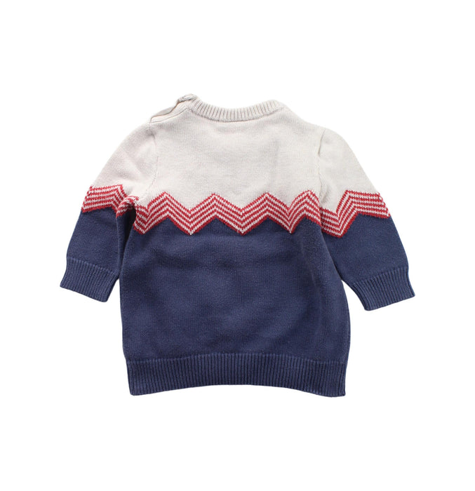 A Blue Knit Sweaters from Jack & Milly in size 6-12M for boy. (Back View)