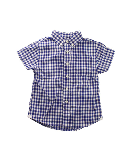 A Blue Short Sleeve Shirts from Crewcuts in size 2T for boy. (Front View)