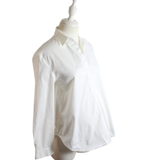 A White Long Sleeve Tops from Mayarya in size S for maternity. (Front View)