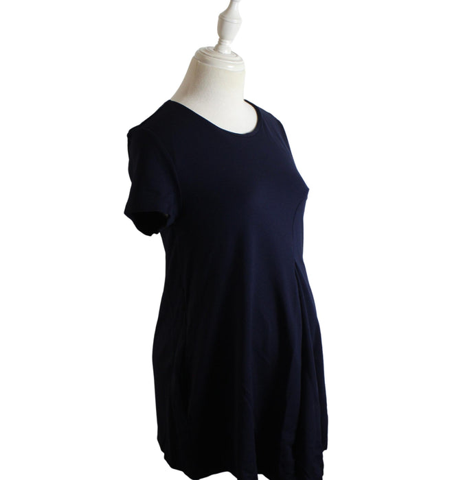 A Blue Short Sleeve Dresses from Mayarya in size S for maternity. (Front View)