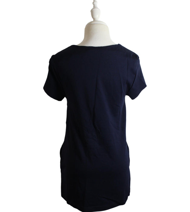 A Blue Short Sleeve Dresses from Mayarya in size S for maternity. (Back View)