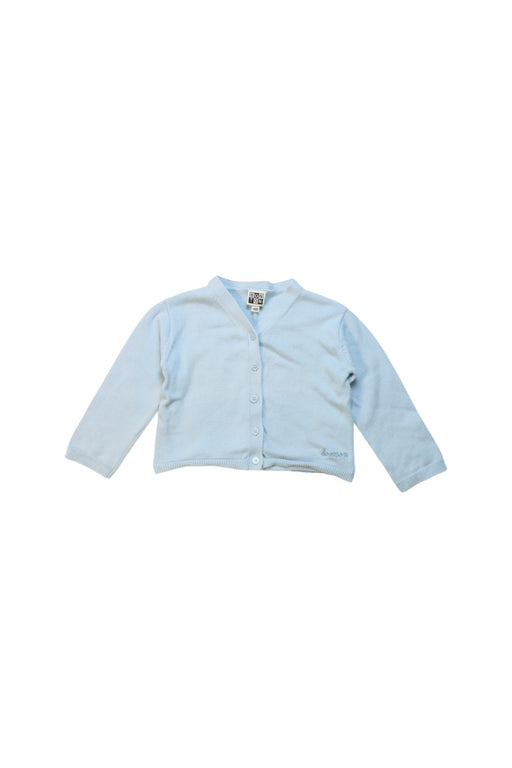 A Blue Cardigans from Bonton in size 12-18M for boy. (Front View)